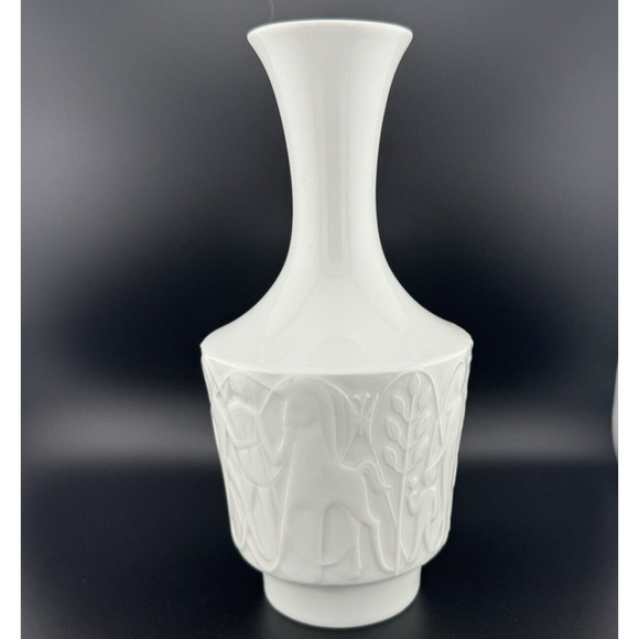 MCM Edelstein Bavaria Kurt Wendler People in Paradise porcelain vase 9.5” 861/0 - Picture 4 of 9